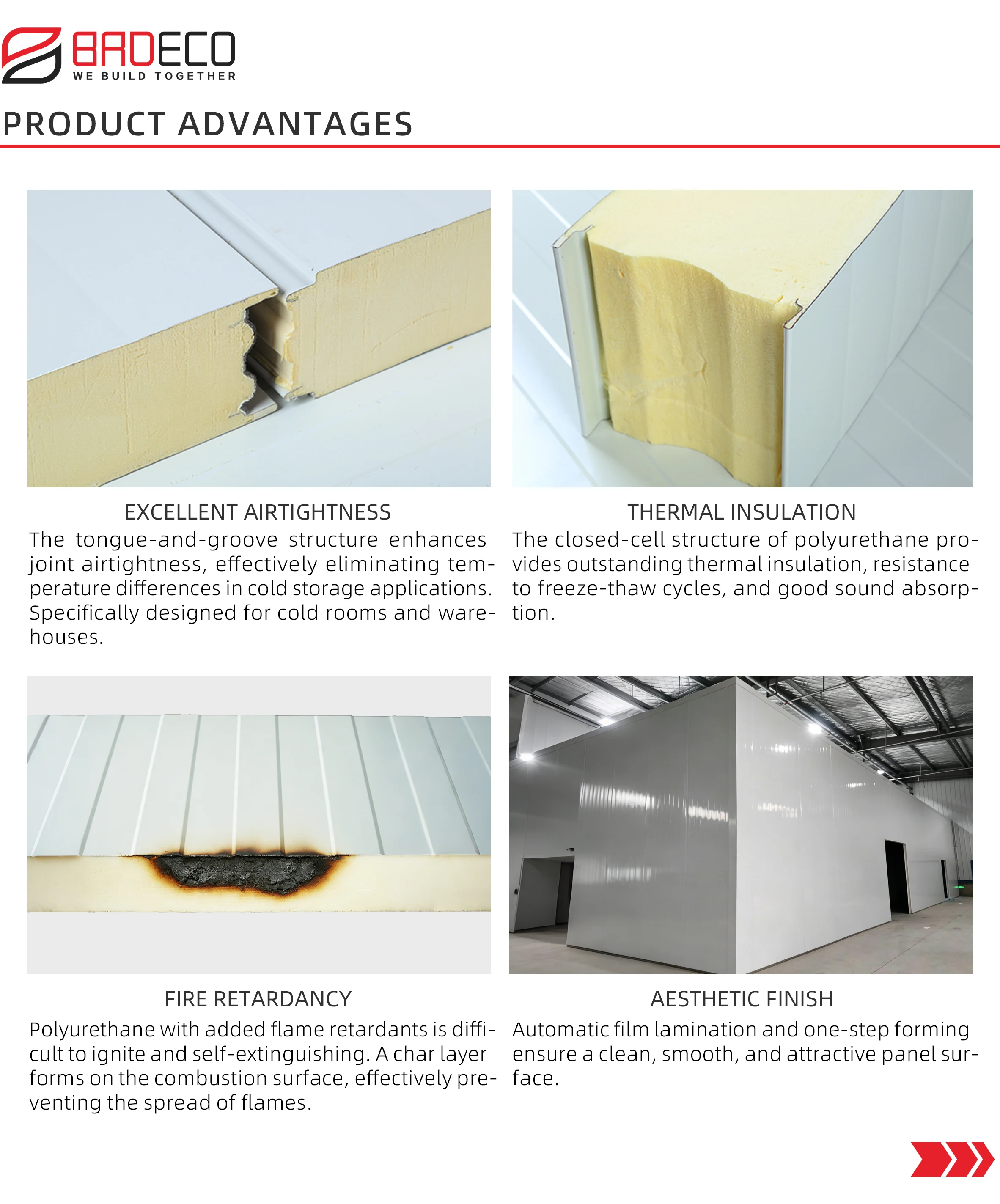 Storage Partition Wall Panel, PIR - detail 10