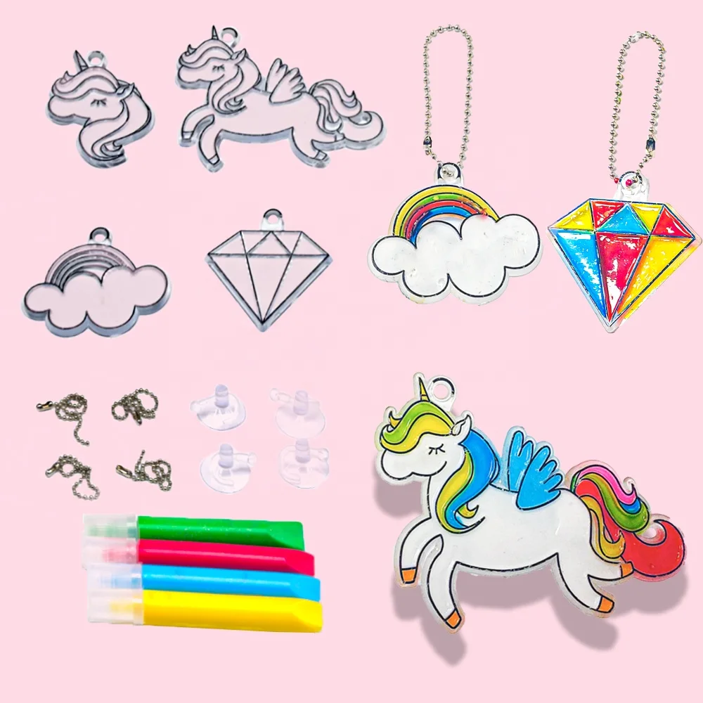 4PK Ловец Солнца Набор для рисования для детей пластиковые темпера изобразительного искусства и поделки для Декор окна