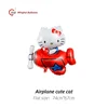 Gatto carino in aereo