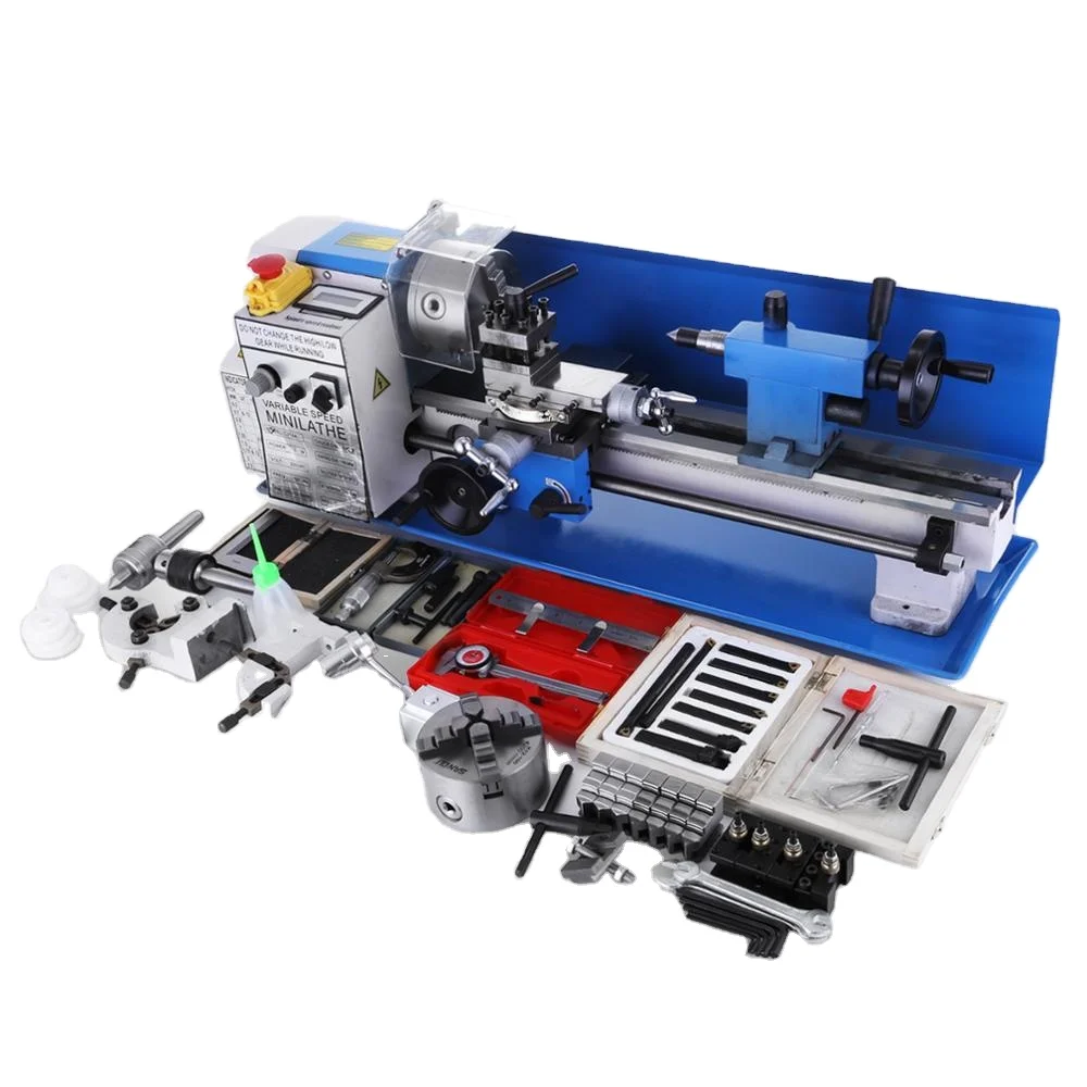 CJ18A 7×14 Mini Lathe Blue Accessory Package Tooling Bench Top Cutter