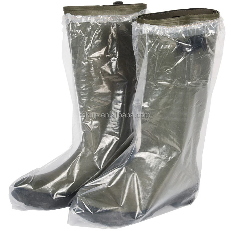 Single Use Ldpe Disposable Plastic Boots/ldpe Overboots With Elastic