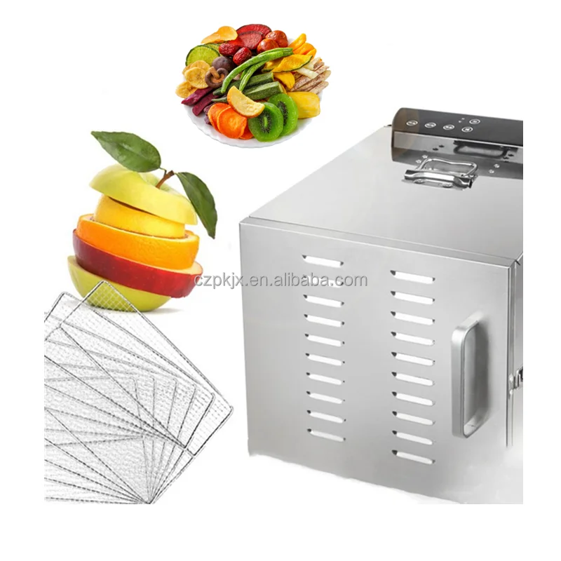 10 Trays Food Dehydrator Stainless Steel Home Vegetable Fruit