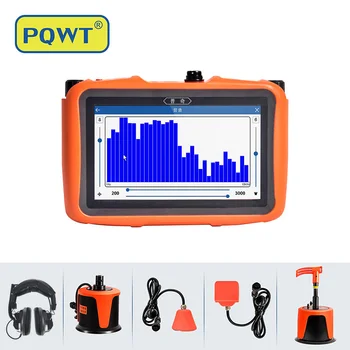 PQWT L6000 Water Leak Detectors For Outdoor Wall Water Pipe Detector Machine Multi Sensor Acoustic Pipeline Leakage Detection Kit Noise Reduction Headphone Smart Touchscreen Carry Case - View #9