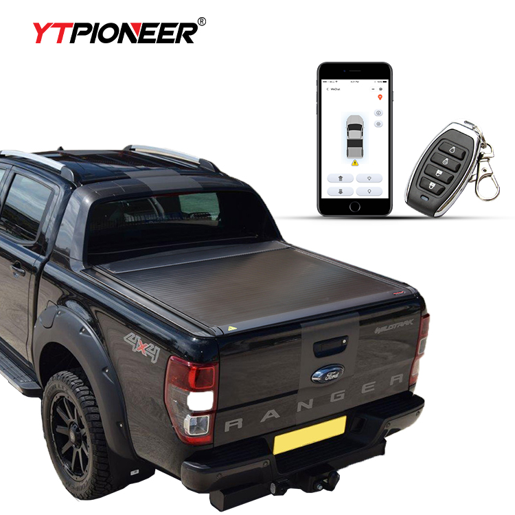 
YTPIONEER алюминиевая жесткая Выдвижная накладка на кровать для пикапа, электрическая накладка на грузовик для Ford Ranger T6 2012-2020 