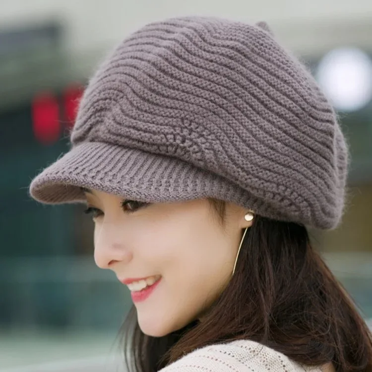 Wholesale Hot sale Korean style girls cap women fashion hats women girl  sexy cap lady winter hat From m.