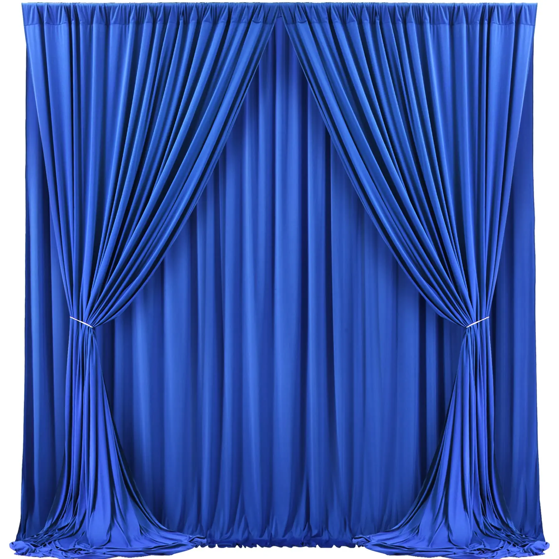 Royal Blue Backdrop Curtain For Parties Wrinkle Free Blue Photo Curtains Backdrop Drapes Fabric