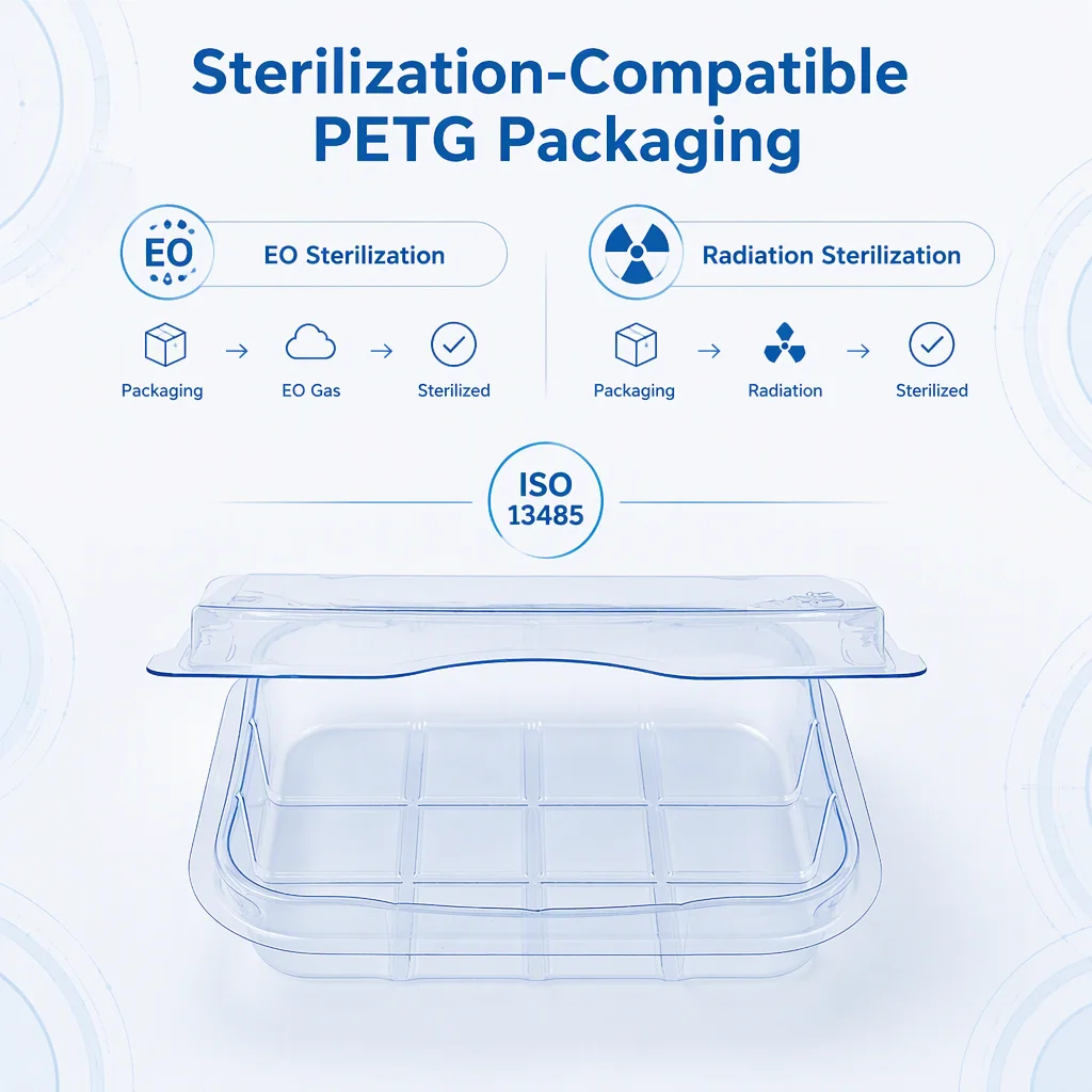 PETG Custom Medication Pharmaceutical Plastic Blister Box Tray Inner Medical Packaging