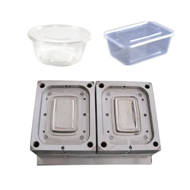 China Customized Thin Wall 2 Cavities Food Container Mould