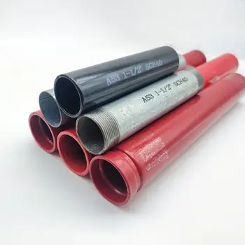 Baolai FM UL A795 sch40 Standard ERW Red Painted Fire Pipes Epoxy Coated Fire Fighting Steel Pipes