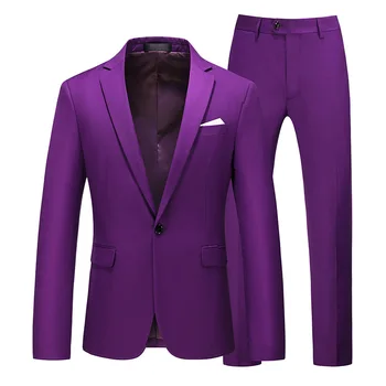 Royal Blue And Yellow Brown Suits For Men Jacket Suit All Colours Magenta Color Yellow Pink Mens Purple Suit