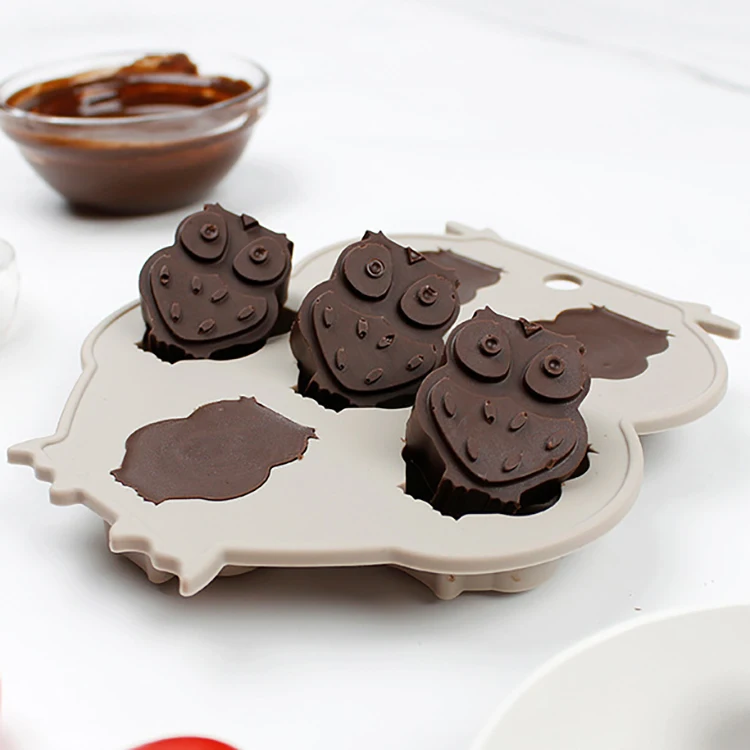 Hot Sell Kitchen Steamed Rice Mould Bakeware Owl Shape Silicone Cake Mould Buy Cake Mould