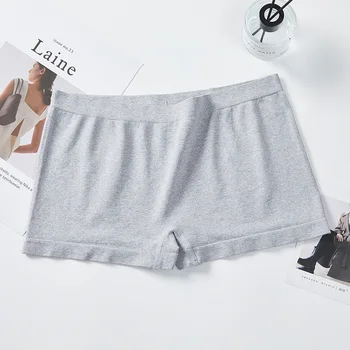 Low Rise Solid Color Everyday Womens Underwear Underpants Plain Dyed Boxers Women Shorts Seamless Lingerie Breathable Panties