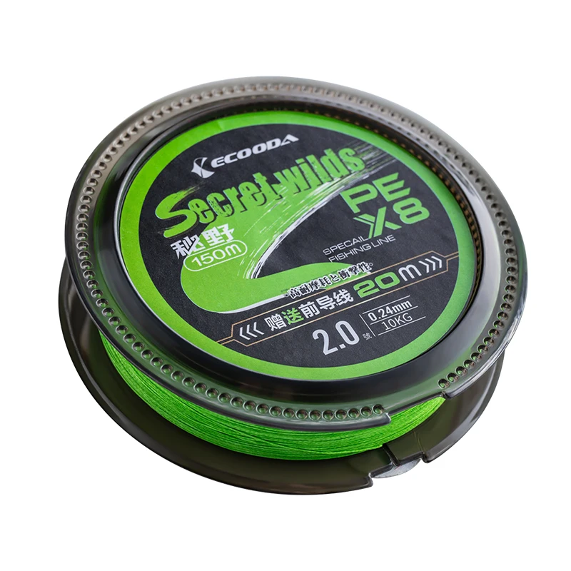 ECOODA Secret Wilds X8  PE  Line Fresh and Sea Fishing Line 150M with Additional 20m Leader Line