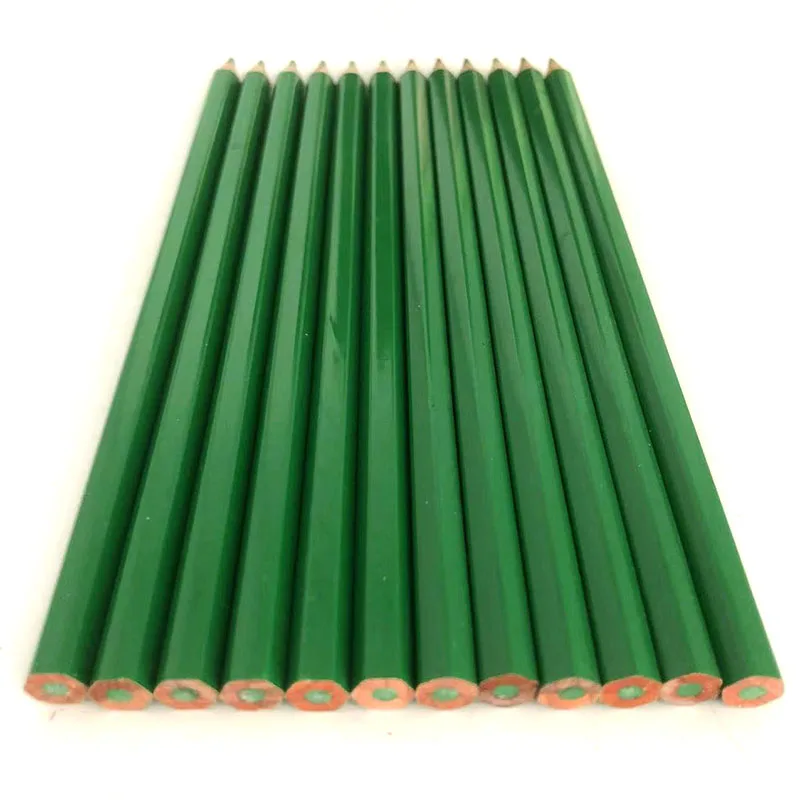 Оптовая продажа индивидуальные цветные карандаши оптом деревянные Профессиональные карандаш темно-зеленого цвета