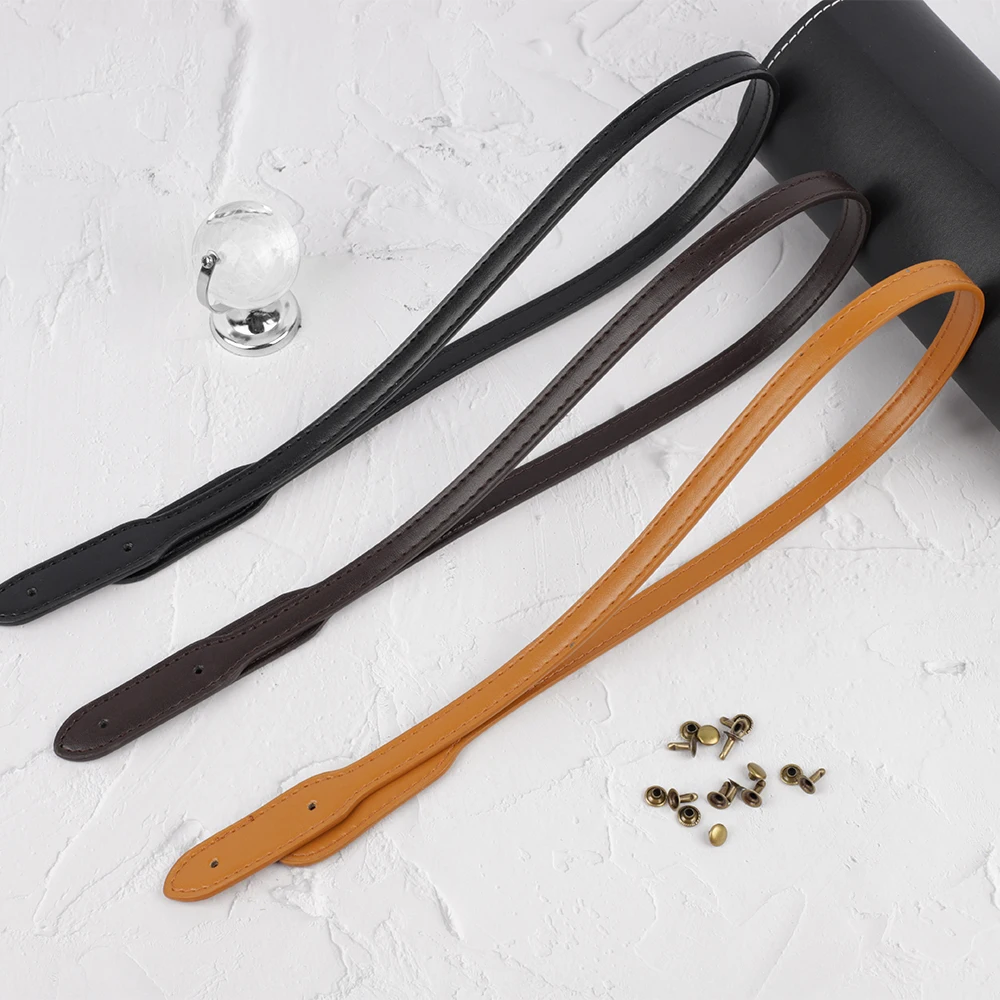 New Spot Pu Leather Bag Strap 72cm Lengthened Rivet Leafshaped