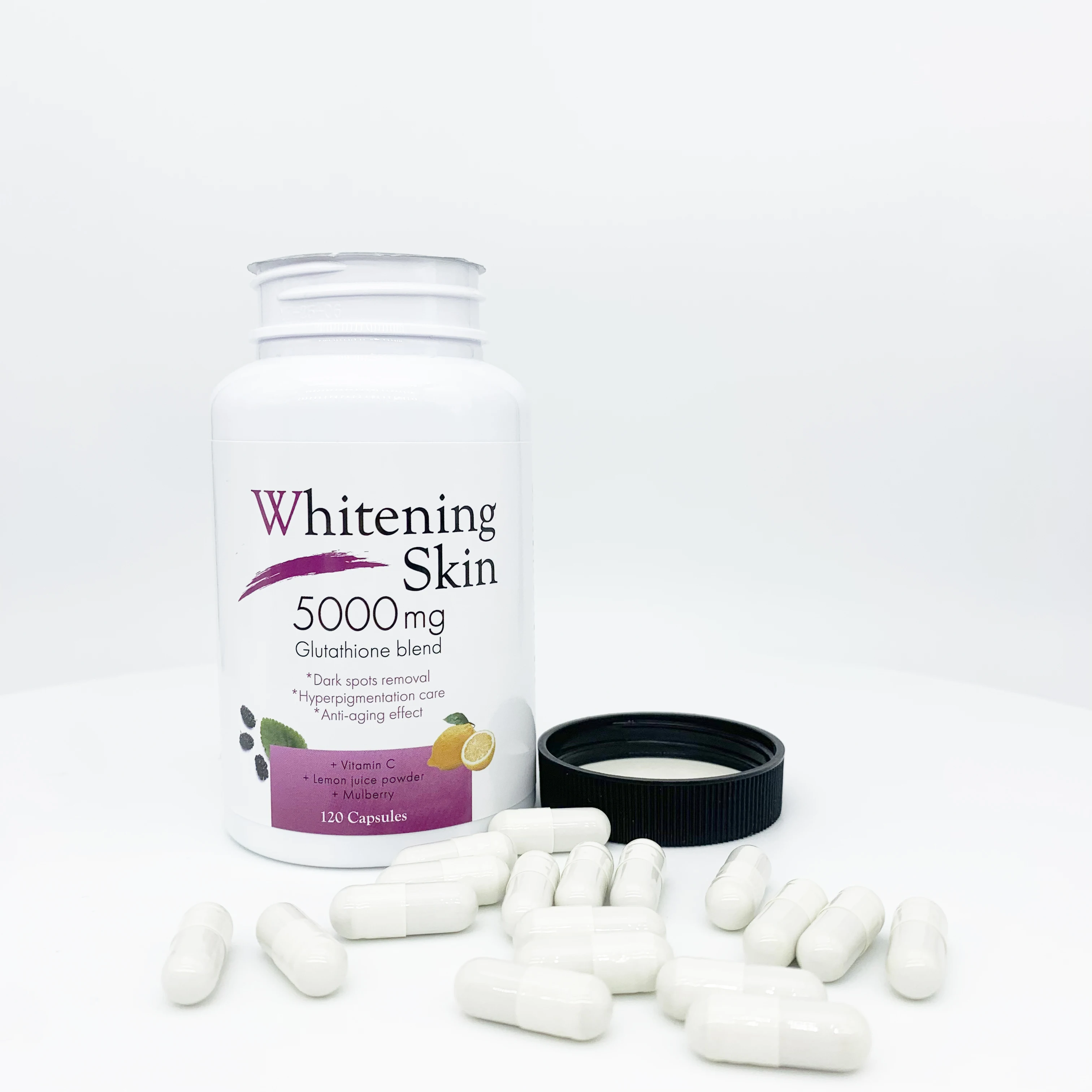 OEM Antioxidant Whitening Skin Capsules 5000mg Collagen Supplement for Dark  Skin Lightening for Adults Not for Pregnant Women
