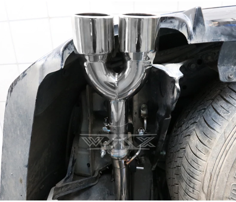 Racing Stainless Catback Valved Exhaust for Nissan Patrol Y62 2016-2022 Exhaust System with Dual Muffler Tips