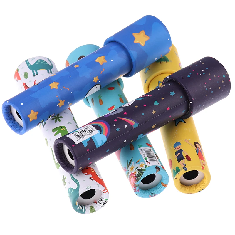 Wholesale magic Kaleidoscope Classic toys colorful wooden kaleidoscope for kids Magic Telescope Toy