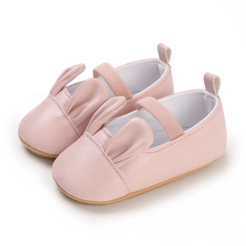 EVERTOP, обувь для девочек с рисунком кролика, корова, мышечная подошва, ПУ, мультяшная обувь для малышей, обувь для девочек prewalker