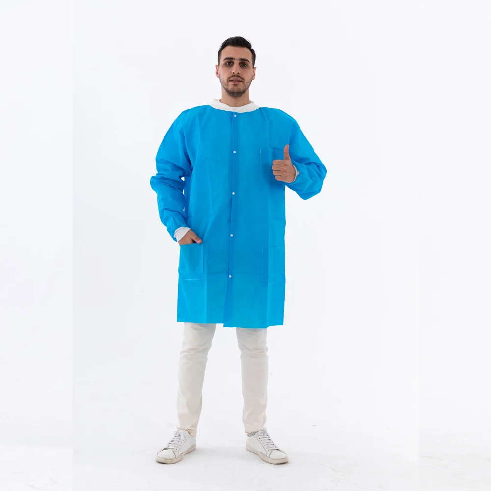 Xianzhibo High Quality Supplier Sms40g Medical Disposable Lab Coat With