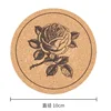 Sous-verre en liège – rose (diamètre 10 cm, épaisseur 0,5 cm)