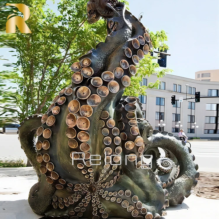 Sculptures De Poulpes En Métal - Solutions élégantes De Décoration De Jardin