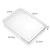 Transparent A4 box with integrated flip-top design