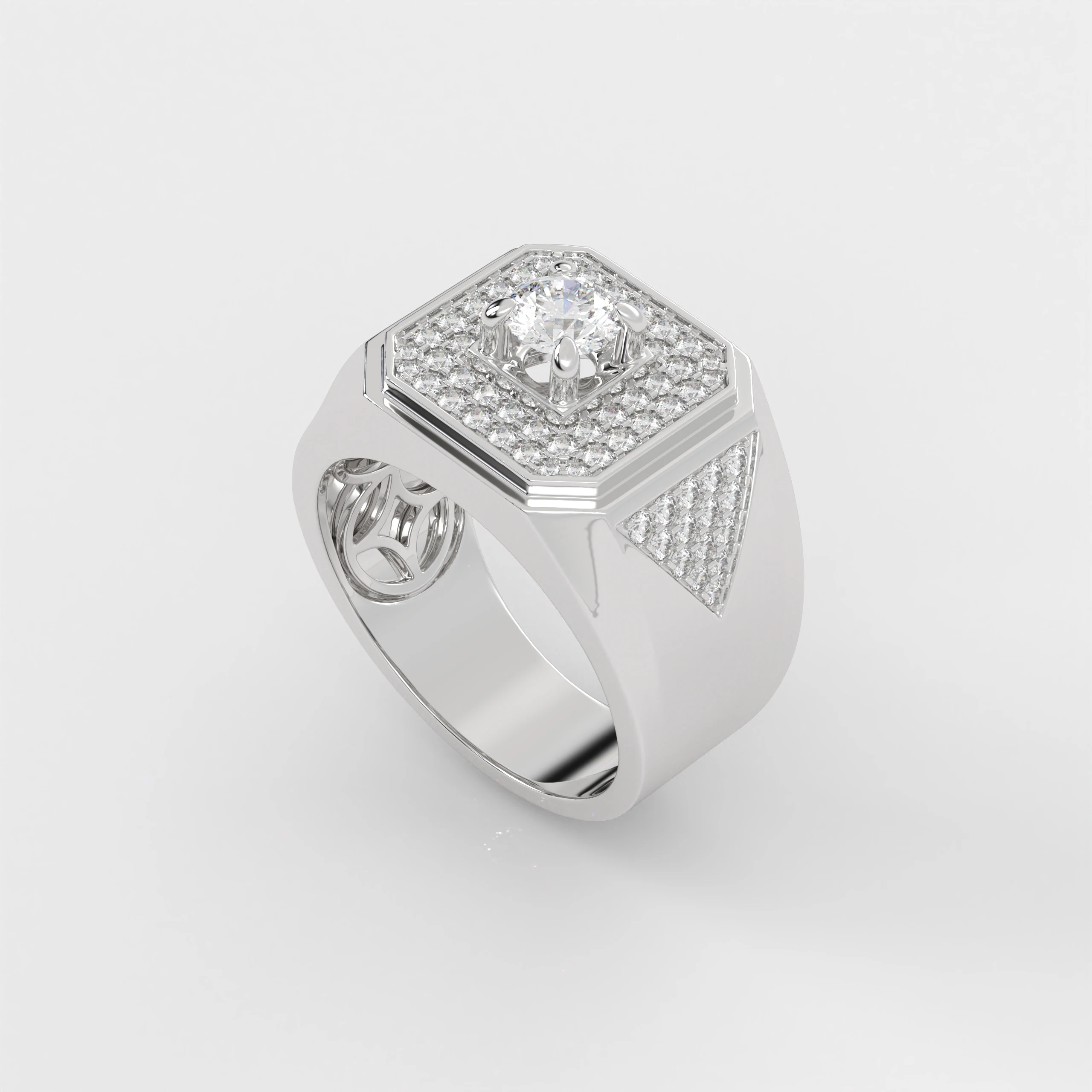 Ring Light Ruby for OEM ODM Fashion Silver Rings Manufacture From Vietnam Customize Diamond Fine Ring Men Luxury Silver Jewelry