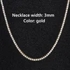 3mm Gold Necklace