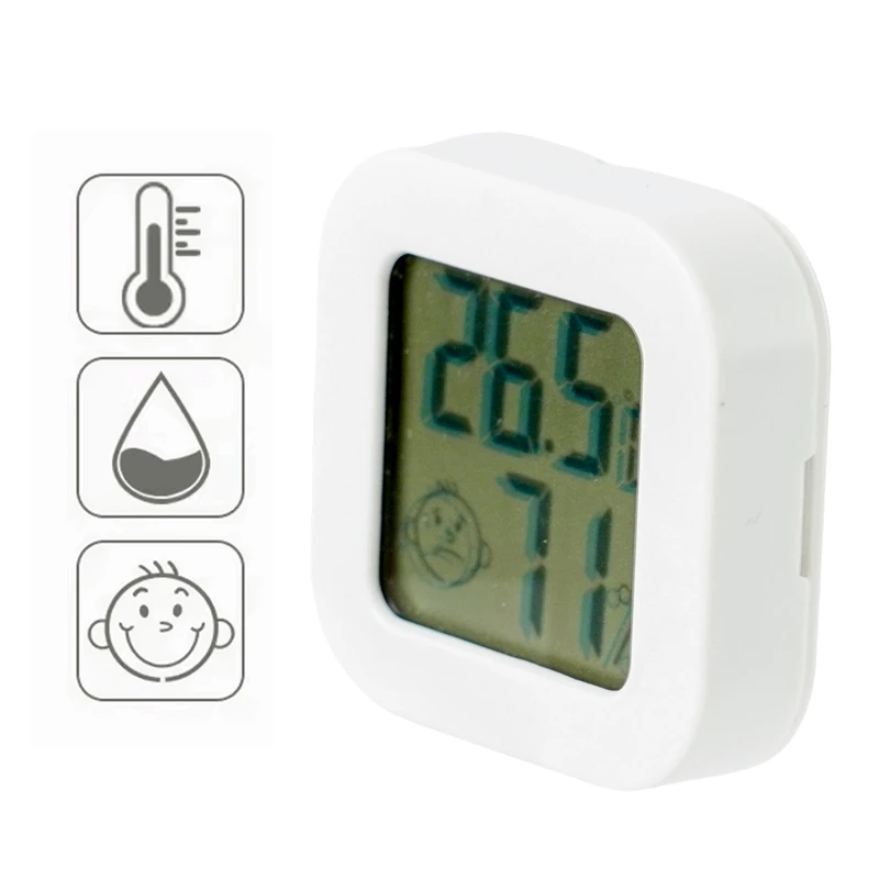 Recommend Smiley Design Mini Thermometer Hygrometer Room Temperature Gauge Monitor Meter