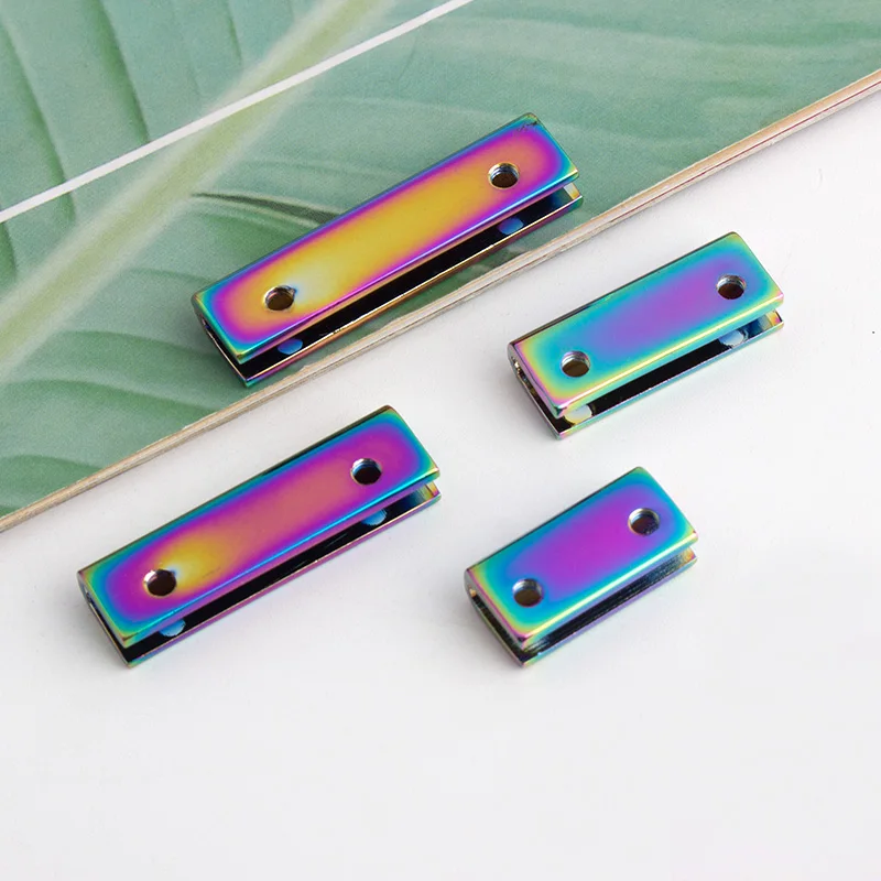 Rectangular Strap End Clasp 20/25/34/38mm - 8 Colors Metal End Clips for Bag Straps, Purse Accessories Wholesale