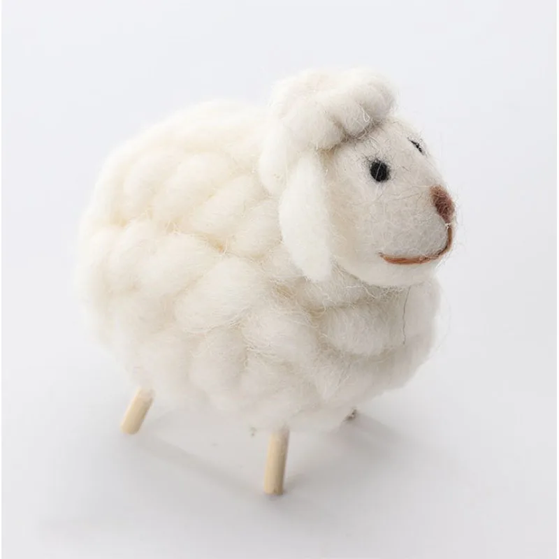 Jouets en peluche de mouton rasé en laine, animaux en peluche mignons,  vêtements détachables, personnages en peluche, cadeaux d'anniversaire de la  Saint-Valentin
