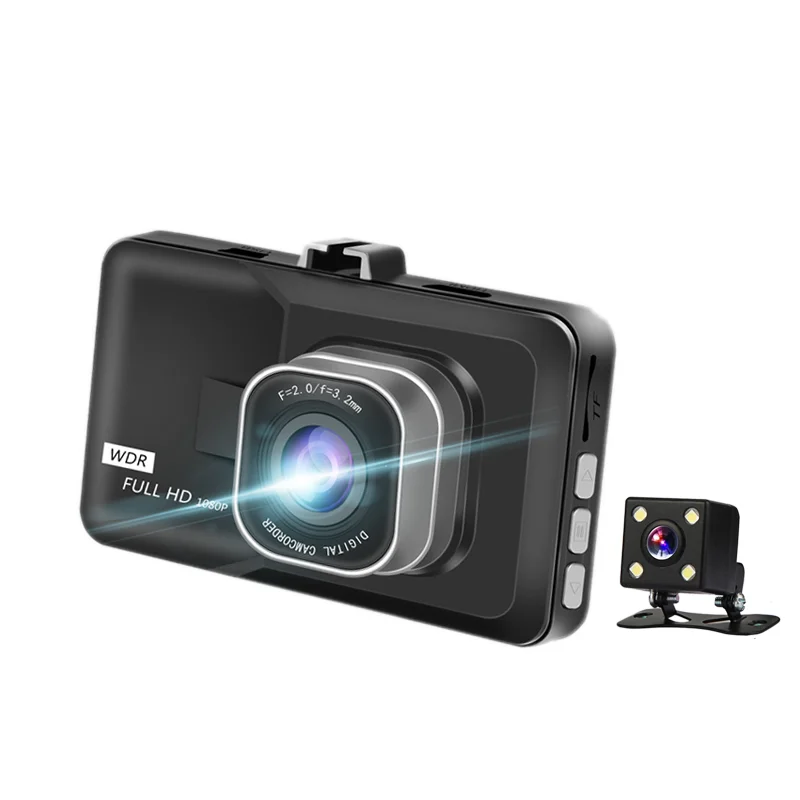 BQCC Full HD 1080P Dual Lens Dash Cam Night Vision BLACK BOX WDR ADAS TFT LCD Screen 1-Year Warranty for Drivers Mini BLACK BOX