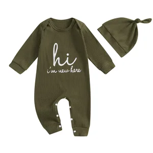 Source Factory New Cute Newborn Baby Letter Printed Short Sleeve Suit Doll