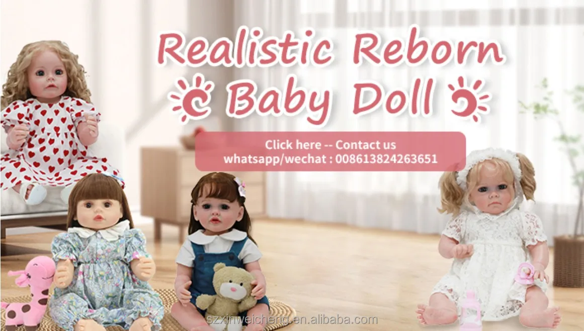 45cm Twin Sister Anne and Albina Reborn Baby Doll Girl Toy Real