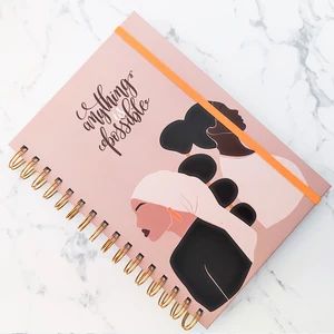 Wholesale 2026 Hardcover Spiral Diary Customized Print Wire Binding Agenda Notebooks A5 Undated Weekly Journal Daily Planner