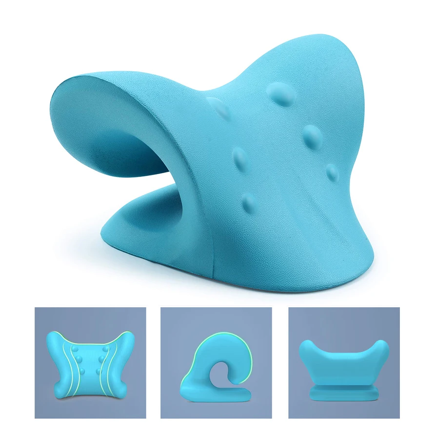 Pu Foam Neck Stretcher For Neck Pain Relief Chiropractic Pillow