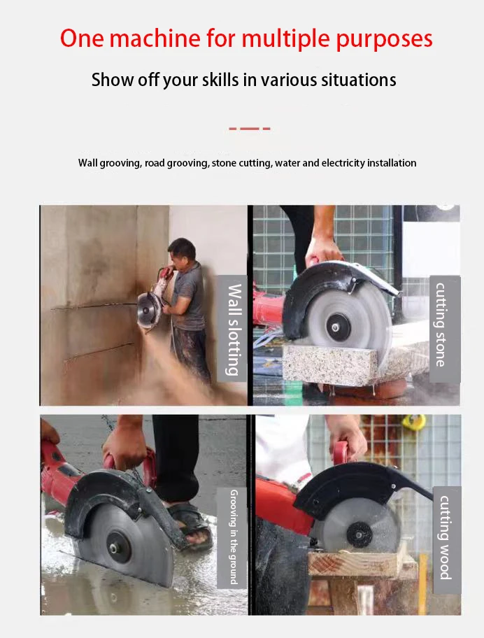400mm Handheld Diamond Hand Saw Machine Wall Saw Concrete Cutter Wall