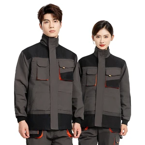 High Quality Construction Workshop Uniforms Oxford Fabric Knee Protection Work Clothes Overalls Safety Workwear Jackets Pants