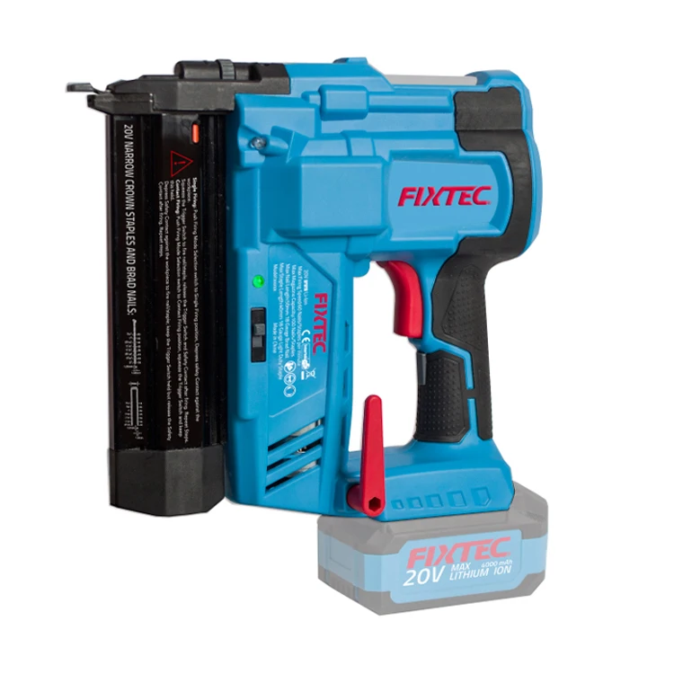 Ручной ручной пневматический инструмент FIXTEC 20 В беспроводной стальной потолочный пистолет для ногтей