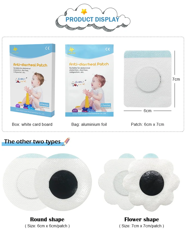 New Popular Items Children Health Care Adult Fever Cold Anti Diarrhea Patch