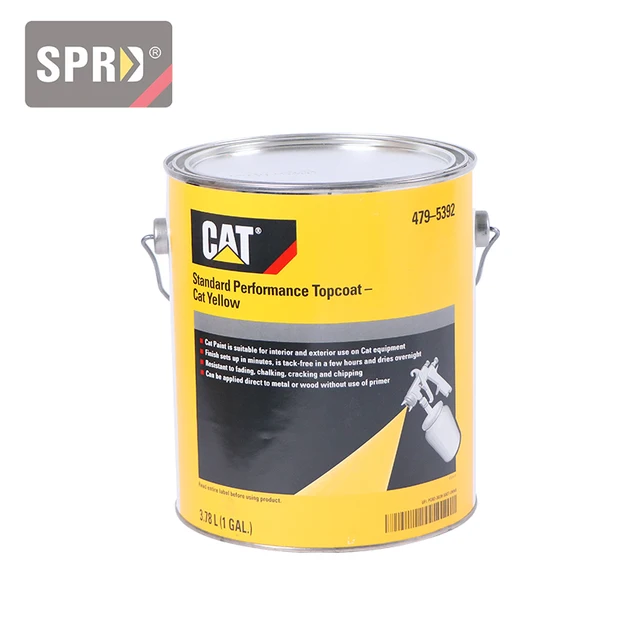 Caterpillar original equipment manufacturer yellow paint excavator surface repair paint excavator part numbers 479-5392