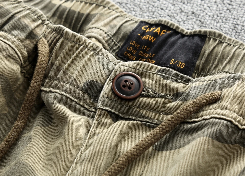 New Cargo Shorts Men Summer Casual Style Multi-pocket Shorts Custom Camouflage Shorts151_voghion.com