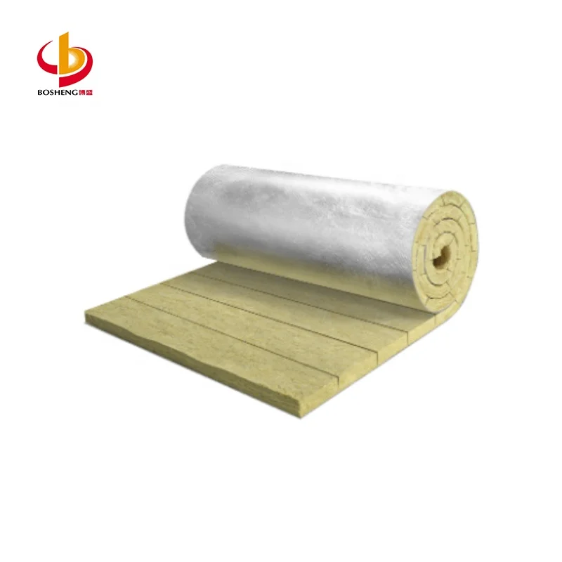 New Product Bosheng Industrial Rock Wool Strip Mat Stone Wool Roll for Industrial Boiler Building Thermal Insulation Materials details