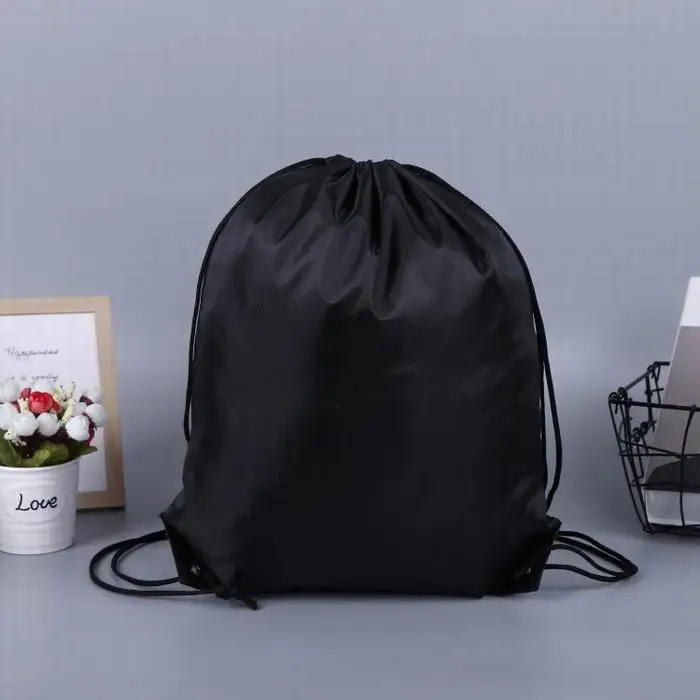Wholesale/customized Logo 210d Polyester Drawstring Backpack Promotion ...