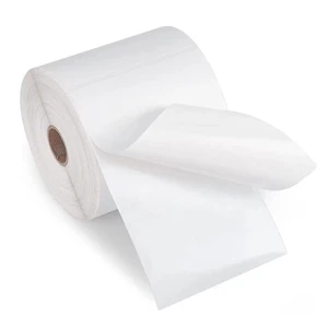 Pop Sale A6 Waybill Printing Adhesive Paper Waterproof 100x150 White Direct Thermal Shipping Label 4x6 Thermal Sticker 80x80mm