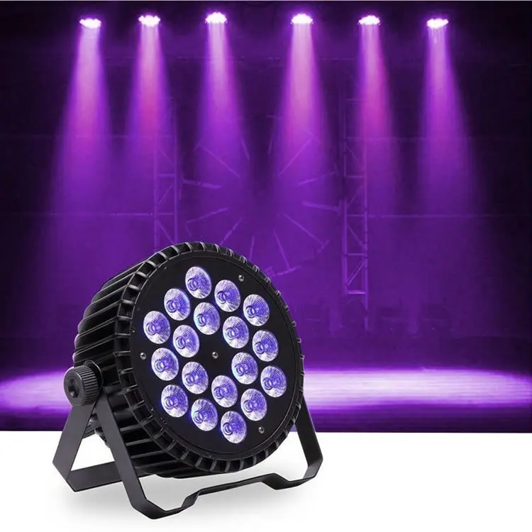 Stage Light Par LED 18x18w Rgbwa Uv 6in1 Led Par Light for Wedding Dj bar