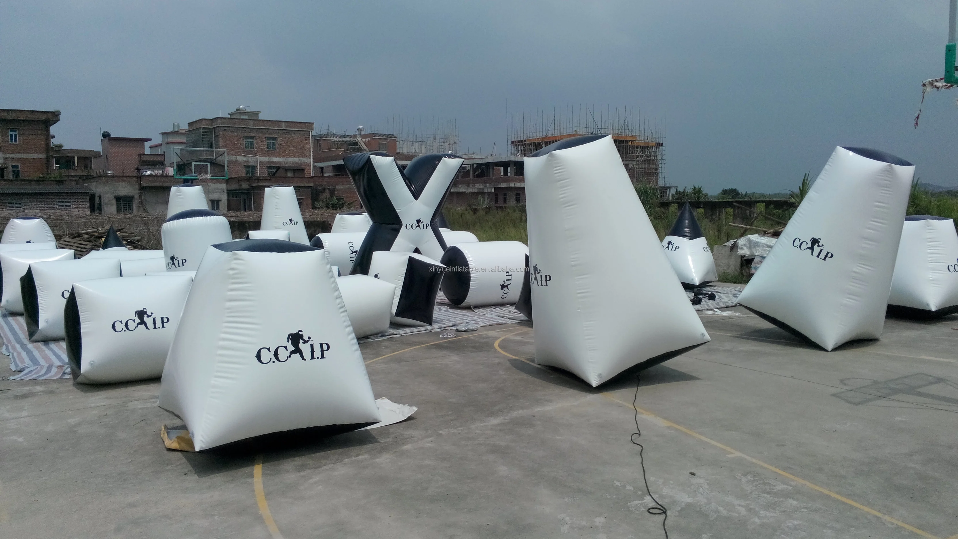 PVC Inflatable Bunkers for Kids Safe and Fun Shooting Game Outdoor ...