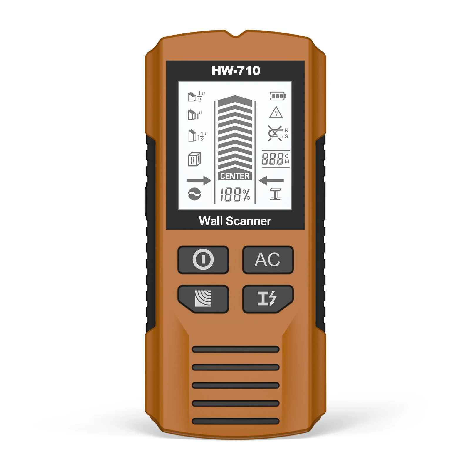 Versatilitys 5-in-1 Wall Scanner - Detects Studs, Metal, Wires, Wood & Screws With LCD Display, Adjustable Depth