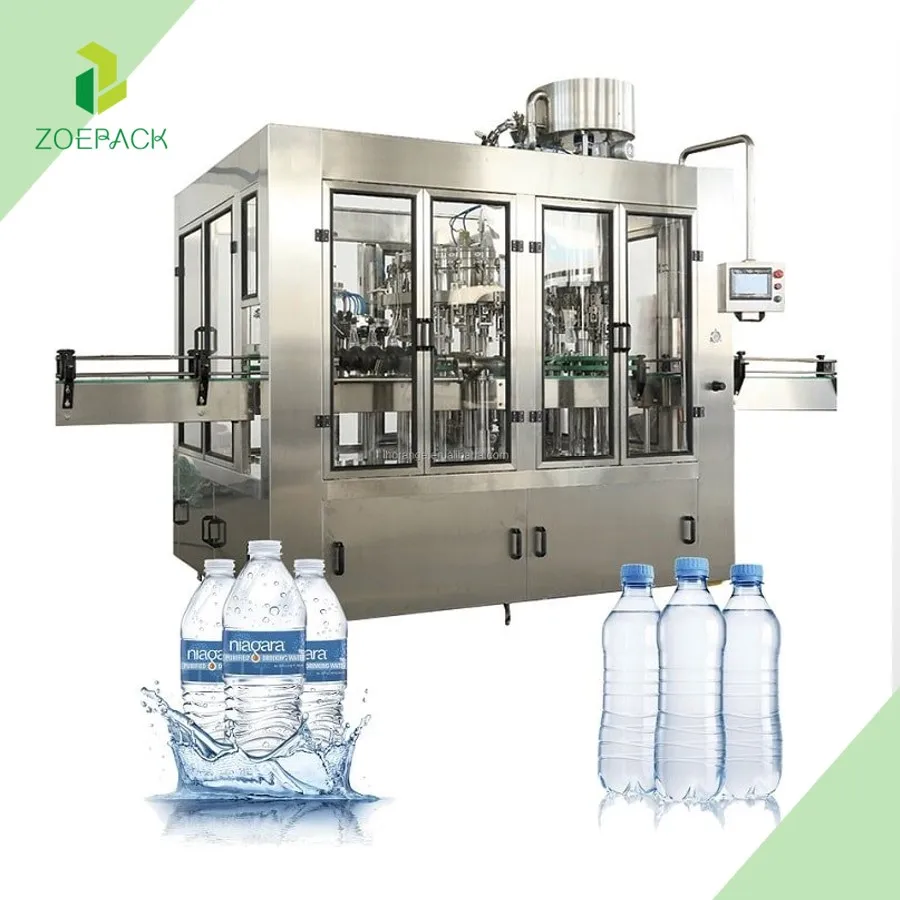 40-40-10 Juice Carbonated Drink Water Making Washing Filling Capping Machines Production Line Packing Machine